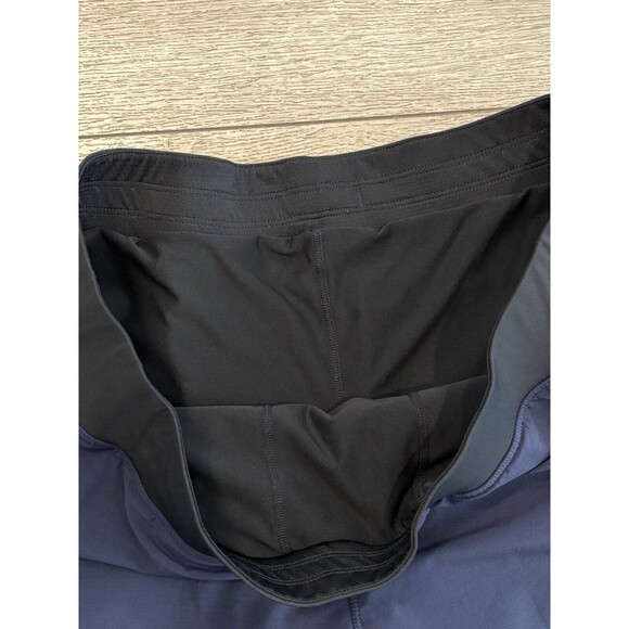 Fabletics Shorts Mens 2XL XXL Blue Black The Franchise Activewear Lined Gym - Picture 3 of 8